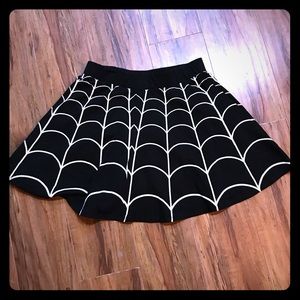 Kreepsville 666 Skirts - Kreepsville 666 skater circle spider web skirt L Kreepsville 666 Skirts - Kreepsville 666 skater circle spider web skirt L
